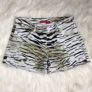 Tall its Kume Shorts Size 40 =M Zebra Print 061